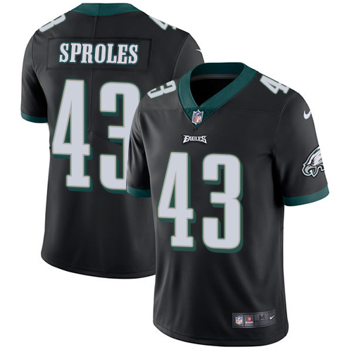 Nike Eagles #43 Darren Sproles Black Alternate Men's Stitched NFL Vapor Untouchable Limited Jersey